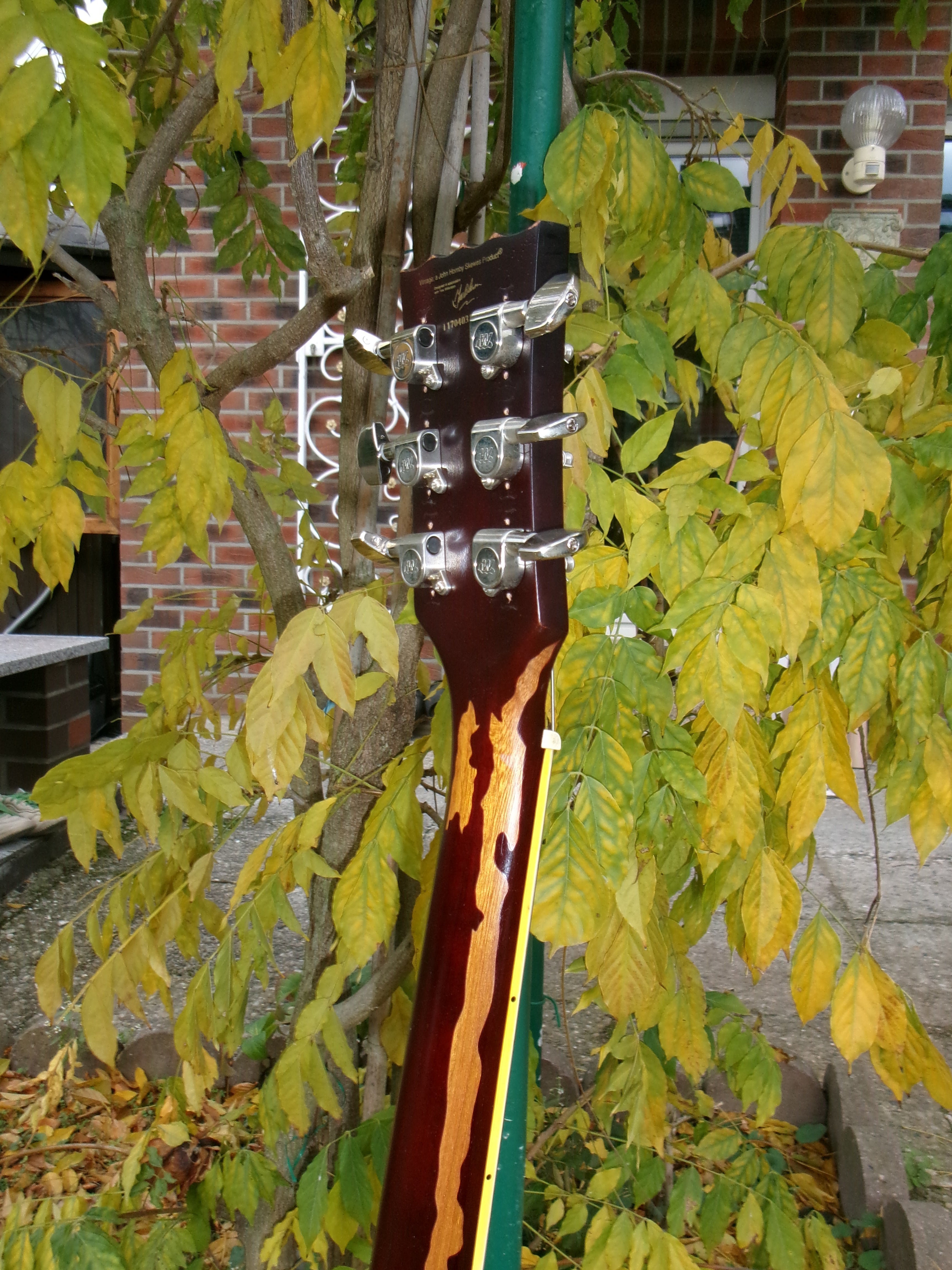 Vintage V100 ICON Electric Guitar-Distressed "Lemon Drop"