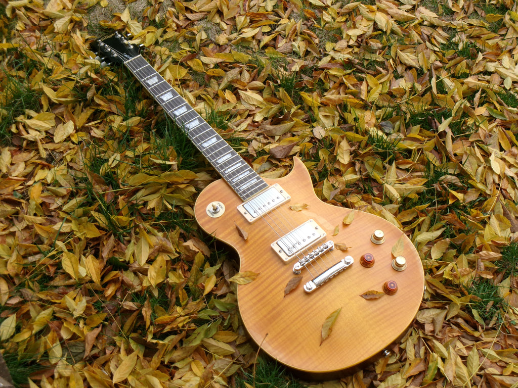 Vintage V100 ICON Electric Guitar-Distressed "Lemon Drop"