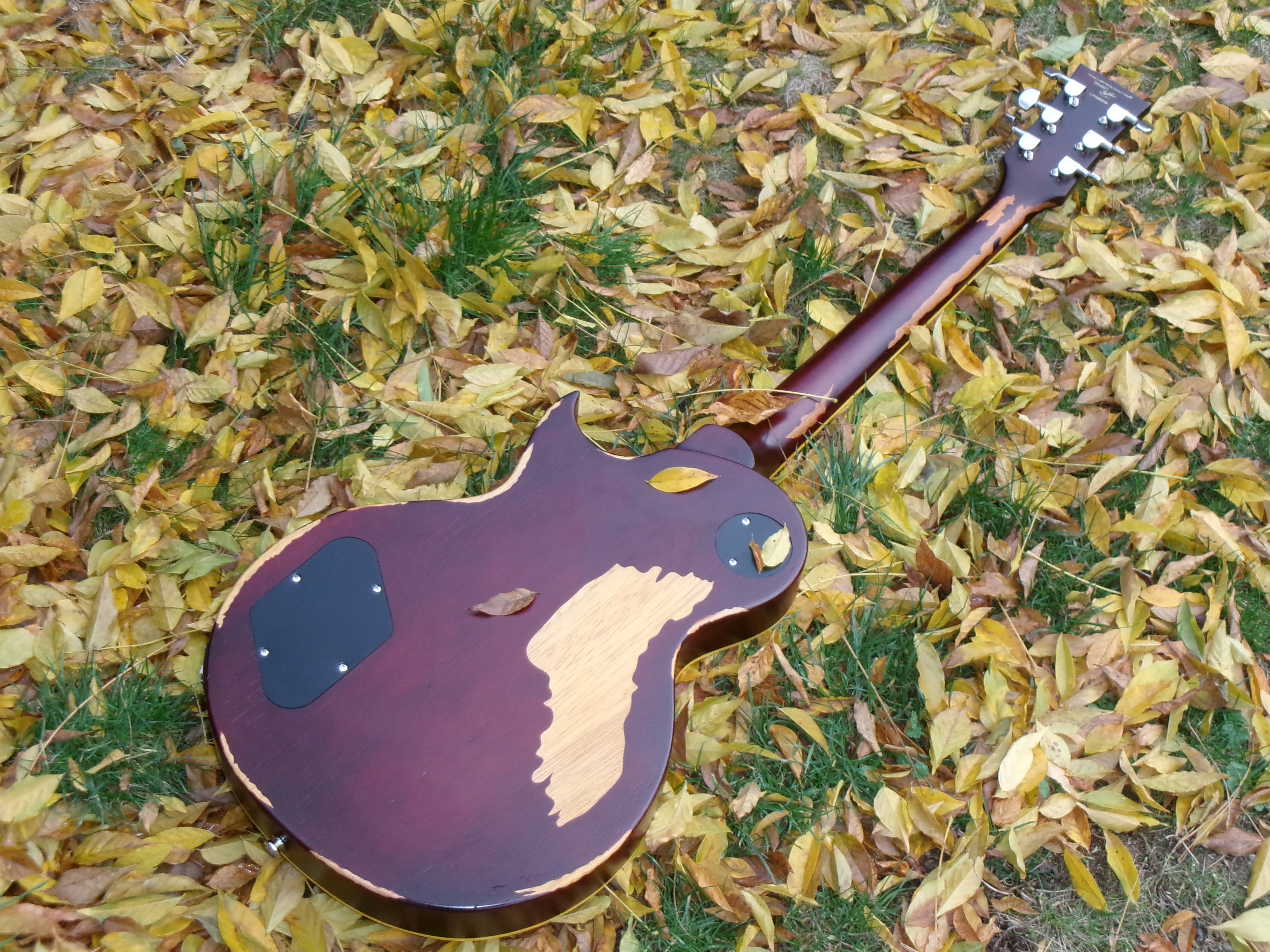 Vintage V100 ICON Electric Guitar-Distressed "Lemon Drop"