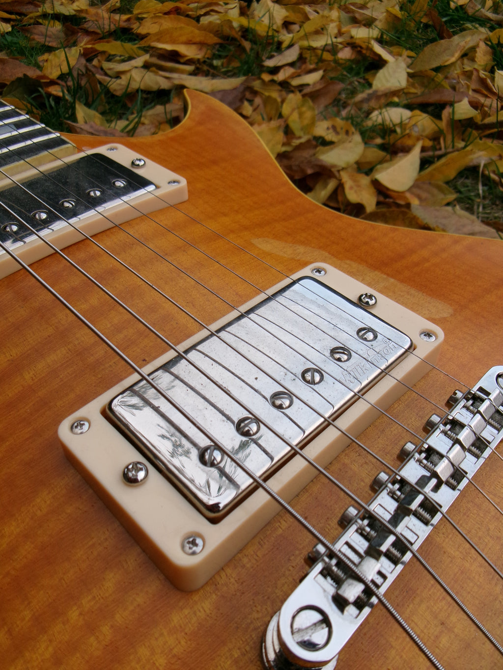 Vintage V100 ICON Electric Guitar-Distressed "Lemon Drop"