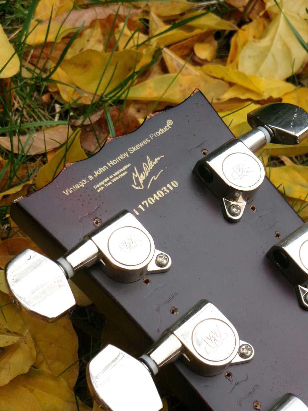 Vintage V100 ICON Electric Guitar-Distressed "Lemon Drop"