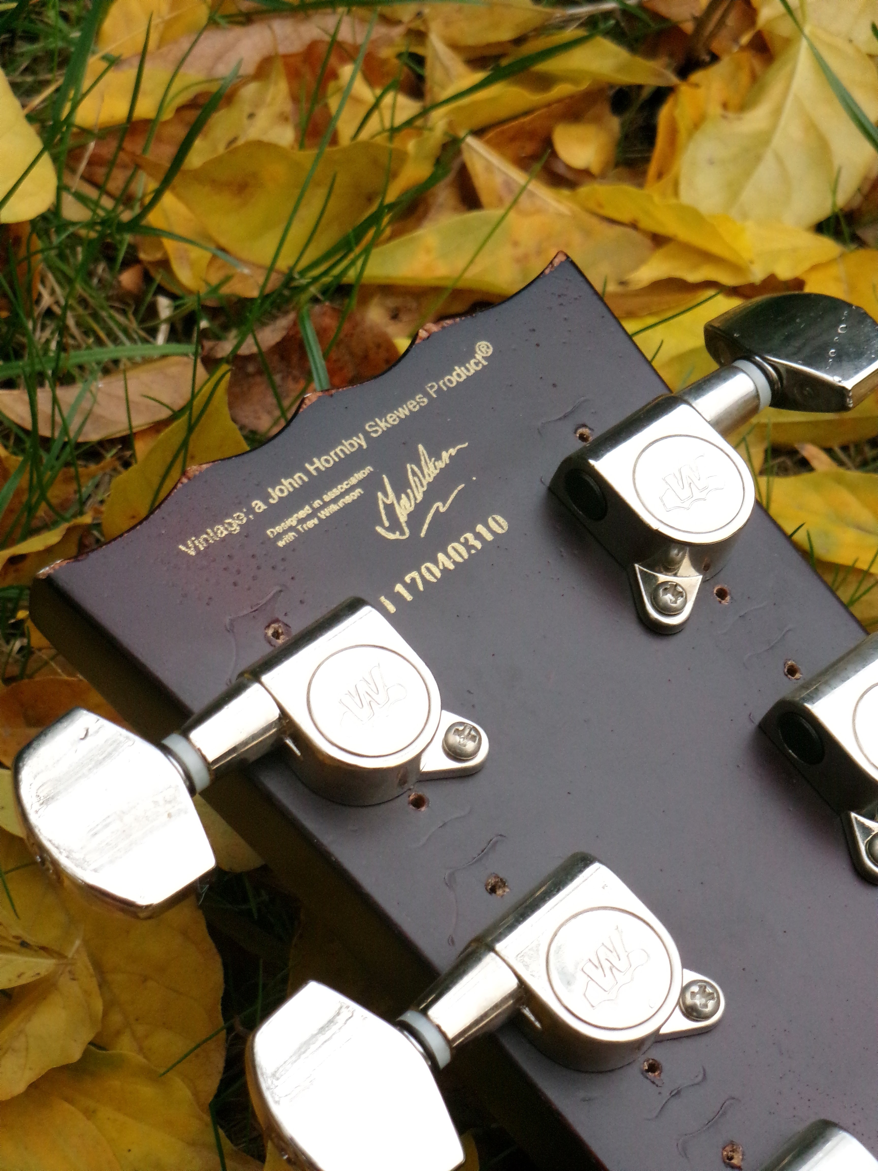 Vintage V100 ICON Electric Guitar-Distressed "Lemon Drop"