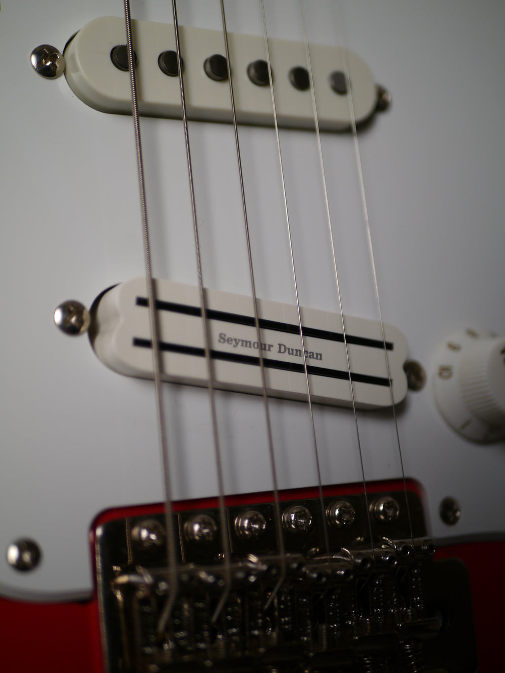 Squier Classic Vibe '50s Stratocaster – Fiesta Red Hot Rail Bridge PU.